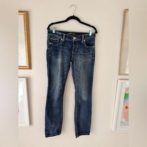 Express Women's Dark Blue Skinny Jeans